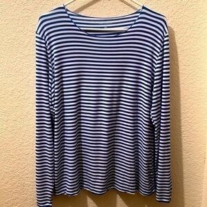 Blue Illusion long sleeve top